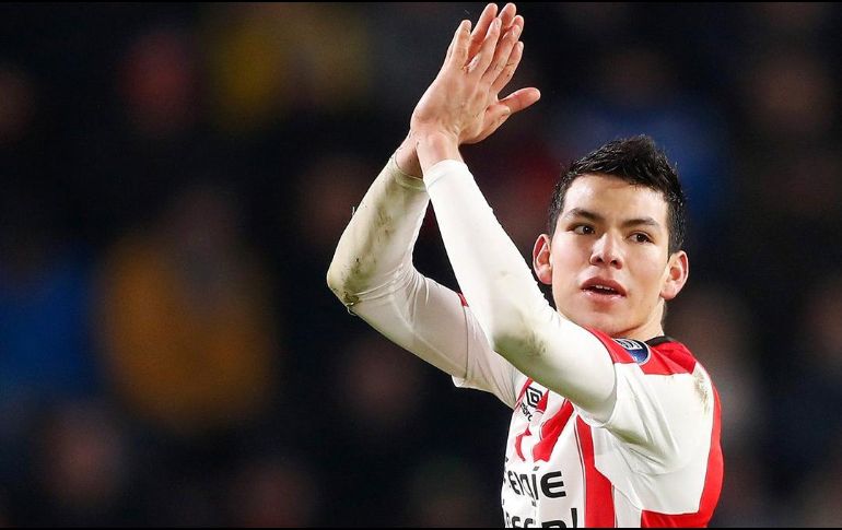 El mexicano rompió una sequía de casi un mes sin anotar. TWITTER/@PSV