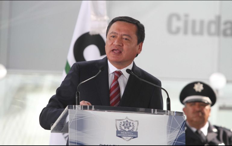 El secretario de gobernación destacó que la Policía Federal, es la más reconocida y con más confianza ciudadana. NTX / G. Durán