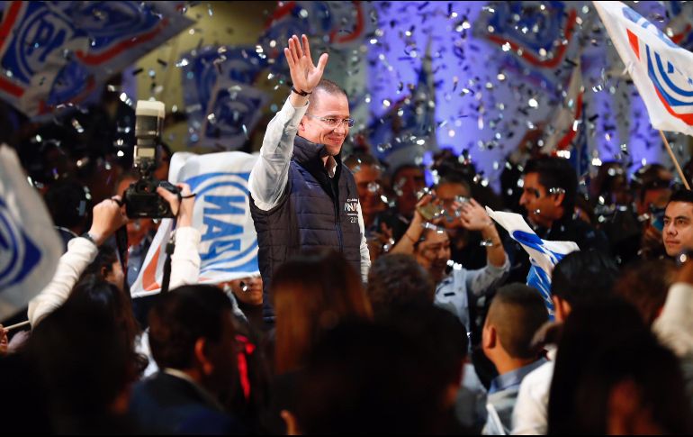 El panista reviró a su posible adversario del PRI, José Antonio Meade y le dijo que el desubicado es él porque la inmensa mayoría de los mexicanos repudian al tricolor. SUN / Y. Xolalpa