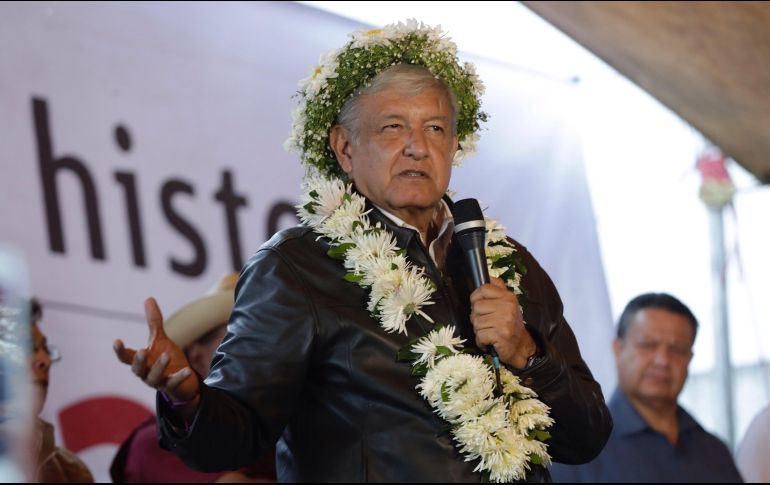 El político tabasqueño adelantó que en enero dará a conocer a detalle todo el plan de seguridad 2018-2024 para garantizar la paz y la tranquilidad. SUN / L. Cortés