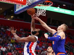 La estrella de Detroit tuvo una destacada actuación al conseguir un doble doble ayer ante los Knicks. AFP/G. Shamus