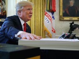 Donald Trump indicó que la aprobación de la Reforma Fiscal ya está generando una positiva reacción en la iniciativa privada estadounidense. AFP/C. Somodevilla