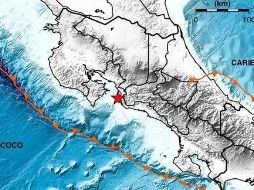 El sismo se produjo a las 14:18 horas con epicentro 6 kilómetros al oeste de Tárcoles. ESPECIAL/  UNIVERSIDAD DE COSTA RICA