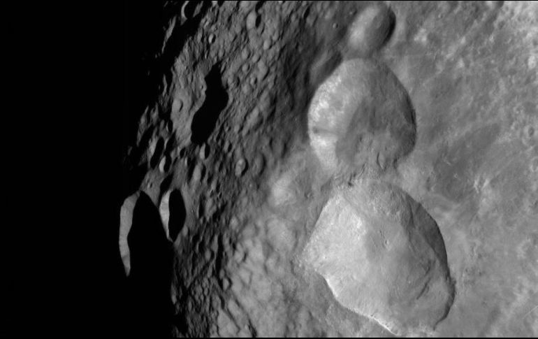 El círculo de mayor tamaño se encuentra ubicado en la parte inferior, mientras que el más pequeño se encuentra en la parte superior. TWITTER / @NASAJPL