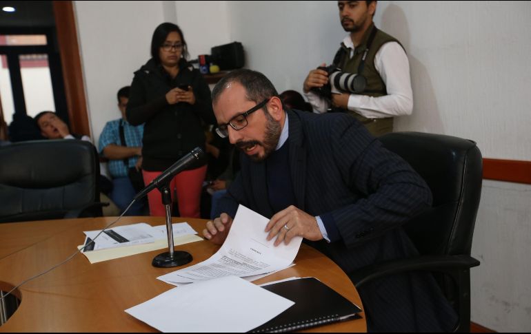 Gabriel Valencia López obtuvo una suspensión provisional tras un amparo que presentó por no haber sido incluido en la terna que el gobernador envió al Congreso. EL INFORMADOR/Archivo