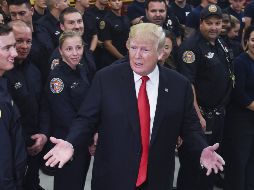 El presidente de EU comparó todos los números de la ofensiva contra el EI durante su mandato con los de la era Obama. AFP / N. Kamm