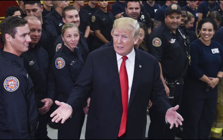 El presidente de EU comparó todos los números de la ofensiva contra el EI durante su mandato con los de la era Obama. AFP / N. Kamm