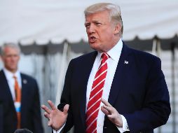 Trump mantuvo una conversación de 30 minutos en su club de golf de West Palm Beach. AP/M. Balce