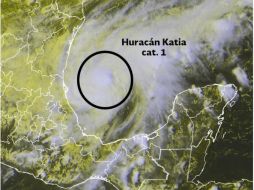 'Katia' se formó en el suroeste del Golfo de México. TWITTER / @conagua_clima