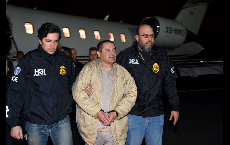 RONKONKOMA, ESTADOS UNIDOS (19/ENE/2017).- Guzmán  llegó al aeropuerto de MacArthur, en Long Island, a las afueras de Nueva York, hacia las 21:30 hora local. AP/US law enforcement