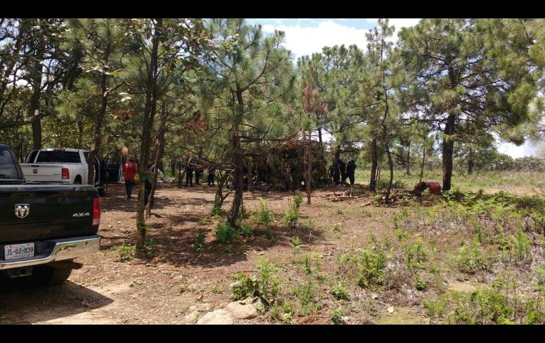 TALA, JALISCO (21/JUL/2017).- Cuando llegaron los elementos de la Fiscalía, los criminales ya habían desocupado el campamento. Dos víctimas fueron rescatadas en un campamento, dijo el fiscal Eduardo Almaguer. ESPECIAL