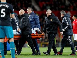 Lukaku dejó la cancha de Old Trafford al minuto 14 del partido entre el United y el Southamptn. AP/M. Rickett