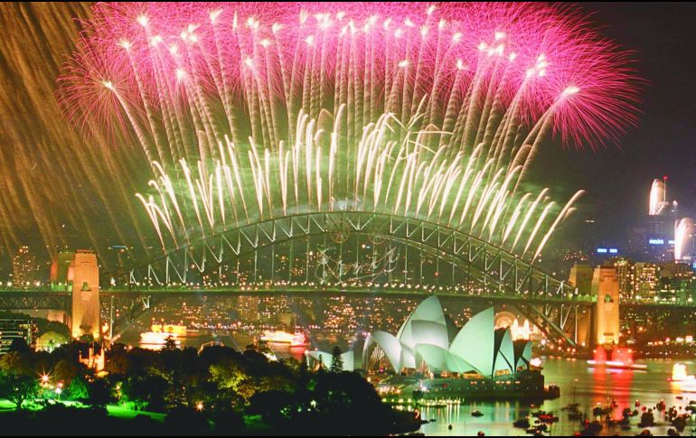 La primera gran fiesta de Año Nuevo reunirá a más de 1.5 millones de espectadores en la costa australiana. AFP/ARCHIVO