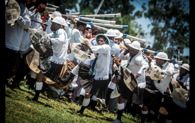 Una ceremonia de limpieza en la población sudafricana de Kwamashu. AFP/R. Jantilal