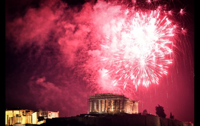 Vista desde la antigua Acrópolis de Atenas, en Grecia. AFP/L. Gouliamaki