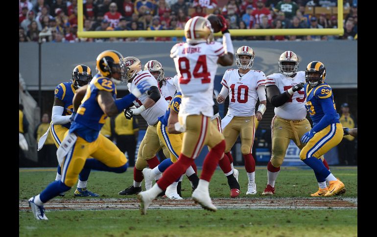 Los Rams aseguraron el tercer lugar de la Conferencia Nacional. AFP/K. Djansezian