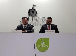 Rentería González (i) adelanta que trabajan con autoridades estatales y federales para mitigar la contaminación en el Río Santiago. EL INFORMADOR / E. Mondragón