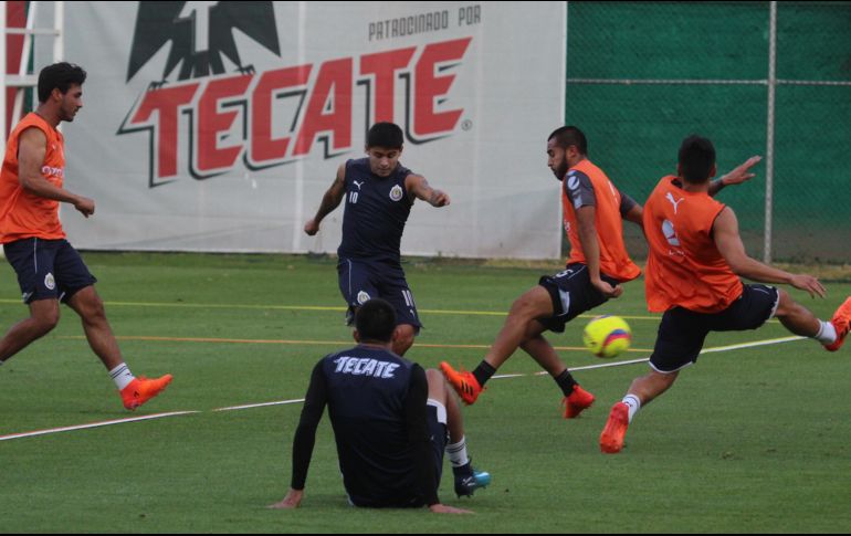López llamó la atención al ponerse bajo las órdenes del preparador físico Raúl Arreola. EL INFORMADOR / G. Gallo