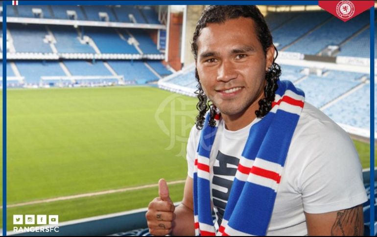 Peña llegó al club de Glasgow en junio del año pasado. INTERNET/www.rangers.co.uk