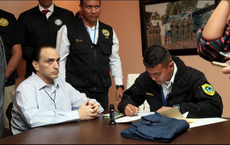 La defensa de Borge Angulo indicó que éste permaneció encerrado en una celda de dos por tres metros, en condiciones verdaderamente grotescas. EFE / Cancillería de Panamá