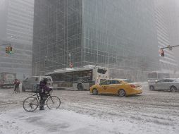 Este jueves, la ciudad de Nueva York y sus alrededores sufrió la tormenta de nieve más intensa de la temporada. NTX / G. Meza