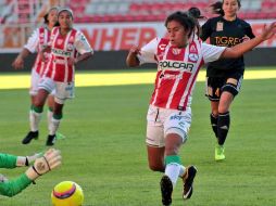 El equipo norteño tomó la iniciativa de las acciones y fue recompensado. TWITTER/@NecaxaFemenil