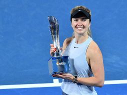 Éste es el décimo título de Elina Svitolina como profesional. EFE