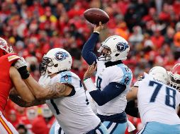 Marcus Mariota, el mariscal de campo de los Titans, tuvo uns discreta temporada regular, pero hoy fue un factor decisivo para su equipo. AP/C. Riedel