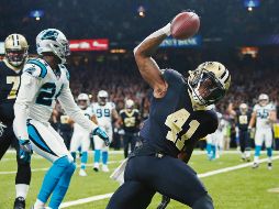 Hegemonía. Los Saints ganaron los dos enfrentamientos de la temporada frente a Carolina. AP