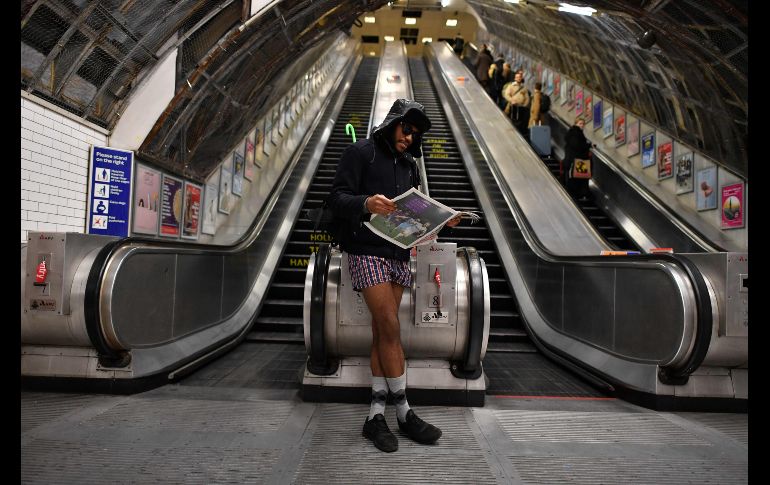 En el metro londinense.