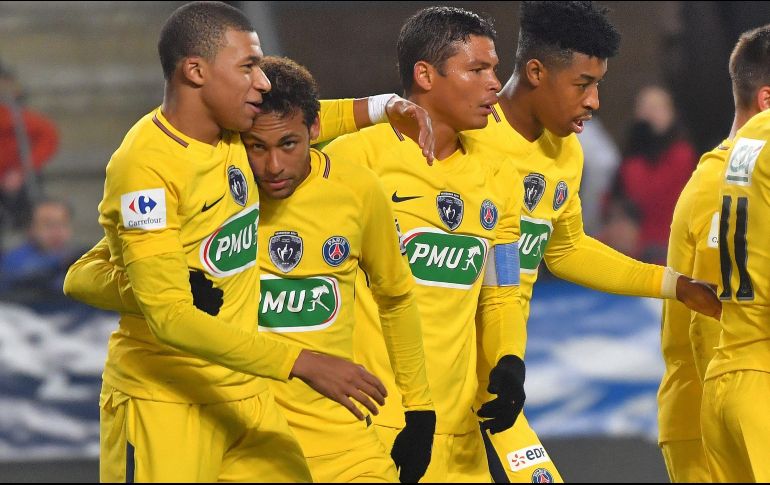 La ofensiva del PSG, una aplanadora. AFP/L. Venance