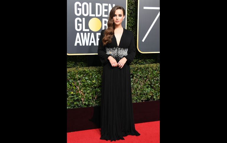 La actriz Katherine Langford a la ceremonia de los Globos de Oro en Beverly Hills, California