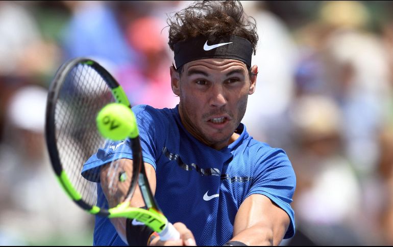 Rafael Nadal tiene previsto disputar mañana, miércoles, el 'Tie Break Tens' en la Margaret Court Arena. AFP/W. West