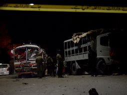 Cuatro policías, dos civiles y el atacante murieron en el atentado y entre los heridos se encuentran siete agentes que han sido trasladados a hospitales de la zona. EFE / J. Taraqai