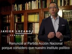 Herrera indicó que la decisión de Javier Lozano (foto) se da en un contexto político electoral no le es favorable para sus pretensiones políticas en Puebla. YOUTUBE  / Fundación Lozano A.C.