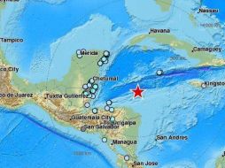 El sismo se registró frente a las costas de Honduras que fue percibido en algunas zonas del sureste mexicano. TWITTER / @SkyAlertMx