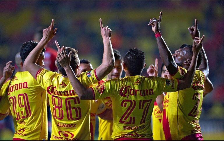 Miguel Sansores (27) definió temprano el partido, anotando al minuto 2 y al 8. TWITTER/@FuerzaMonarca