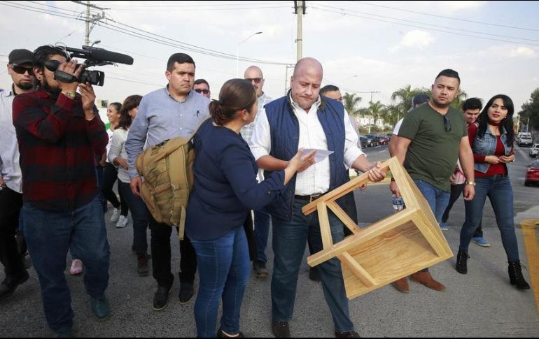 Alfaro lamenta que Aristóteles no abra una investigación por el intento de intimidación que sufrió por parte de la Policía estatal. EL INFORMADOR / ARCHIVO
