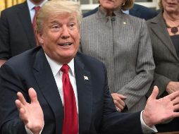 El mandatario de EU ha negado enérgicamente que su equipo de campaña haya estado en connivencia con Rusia para socavar la campaña rival de Hillary Clinton. EFE / R. Sachs