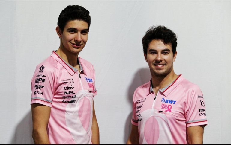 Pérez (D) cree que Ocon (I) ganó terreno a partir del Gran Premio de Singapur. TWITTER/@ForceIndiaF1