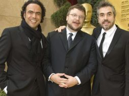 Alejandro González Iñárritu, Guillermo Del Toro y Alfonso Cuarón, los directores mexicanos más sobresalientes a nivel mundial. NOTIMEX/ARCHIVO
