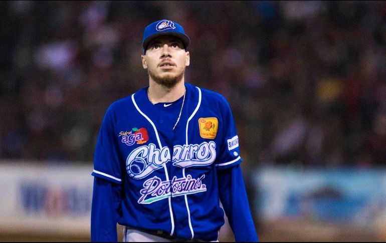 Tyler Alexander dio positivo en un control antidopaje y será sujeto a una suspensión de 100 encuentros, sin embargo, el castigo no aplica en la LMP. FACEBOOK/CharrosBeisbolOficial/