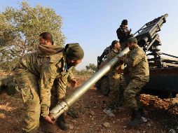 Los disparos fueron efectuados por piezas de artillería situadas en las localidades turcas de Hassa y Kirikhan, en Hatay. AFP/O. Haj Kadour