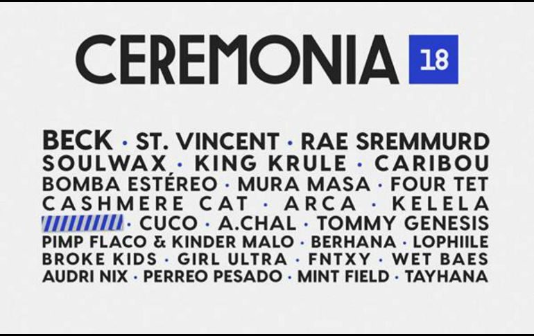 Se mezclarán diversos estilos musicales influenciados por el hip hop, sonidos urbanos, rock alternativo e independiente. FACEBOOK/Ceremonia