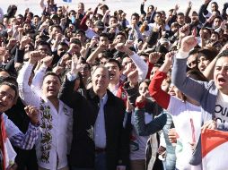 El precandidato agradeció la presencia de militantes provenientes de diversos municipios hidalguenses. NTX