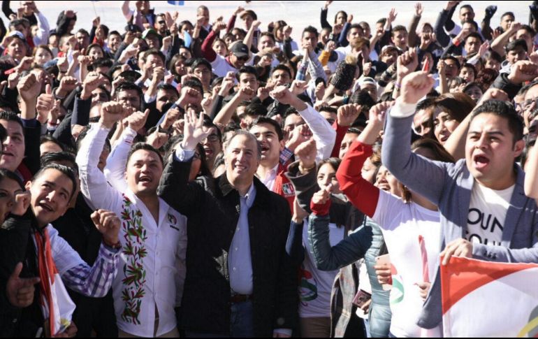 El precandidato agradeció la presencia de militantes provenientes de diversos municipios hidalguenses. NTX