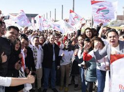 El coordinador de la precampaña dice que se está mostrando a los mexicanos cuál es la ruta de transformación. NTX / ARCHIVO