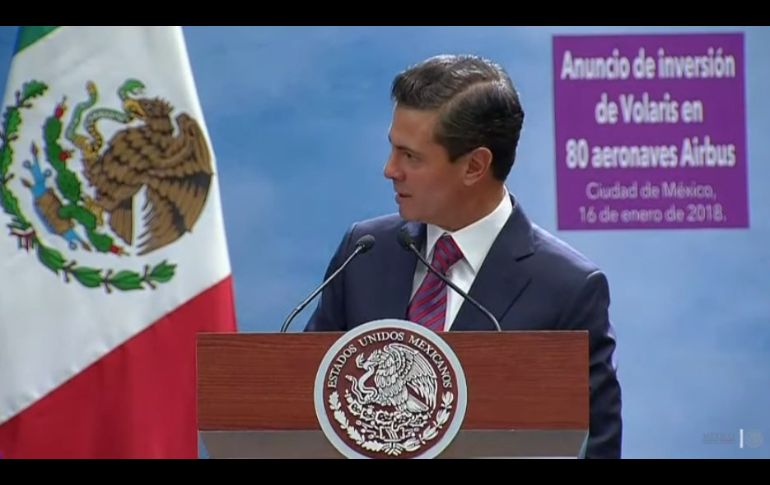“Tenemos que mantenernos en un ritmo de desarrollo y crecimiento hacia adelante”, afirmó Peña. TWITTER/@PresidenciaMX