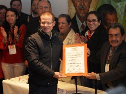 Ricardo Anaya se registró como precandidato de MC a la Presidencia de la República, con el objetivo de representar el proyecto político de este instituto. NTX / G. Duran