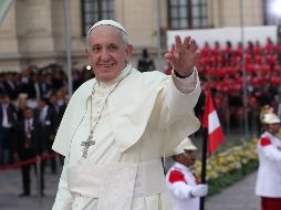 El Papa asistió a la recepción que le brindó el presidente Kuczynski, en plena crisis política precisamente por supuesta corrupción. EFE / E. Arias